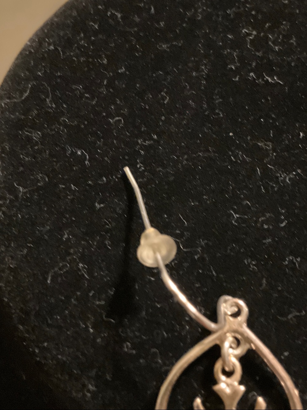 Target Silver Teardrop Earrings with Snowflake Charms - Picture 4 of 4